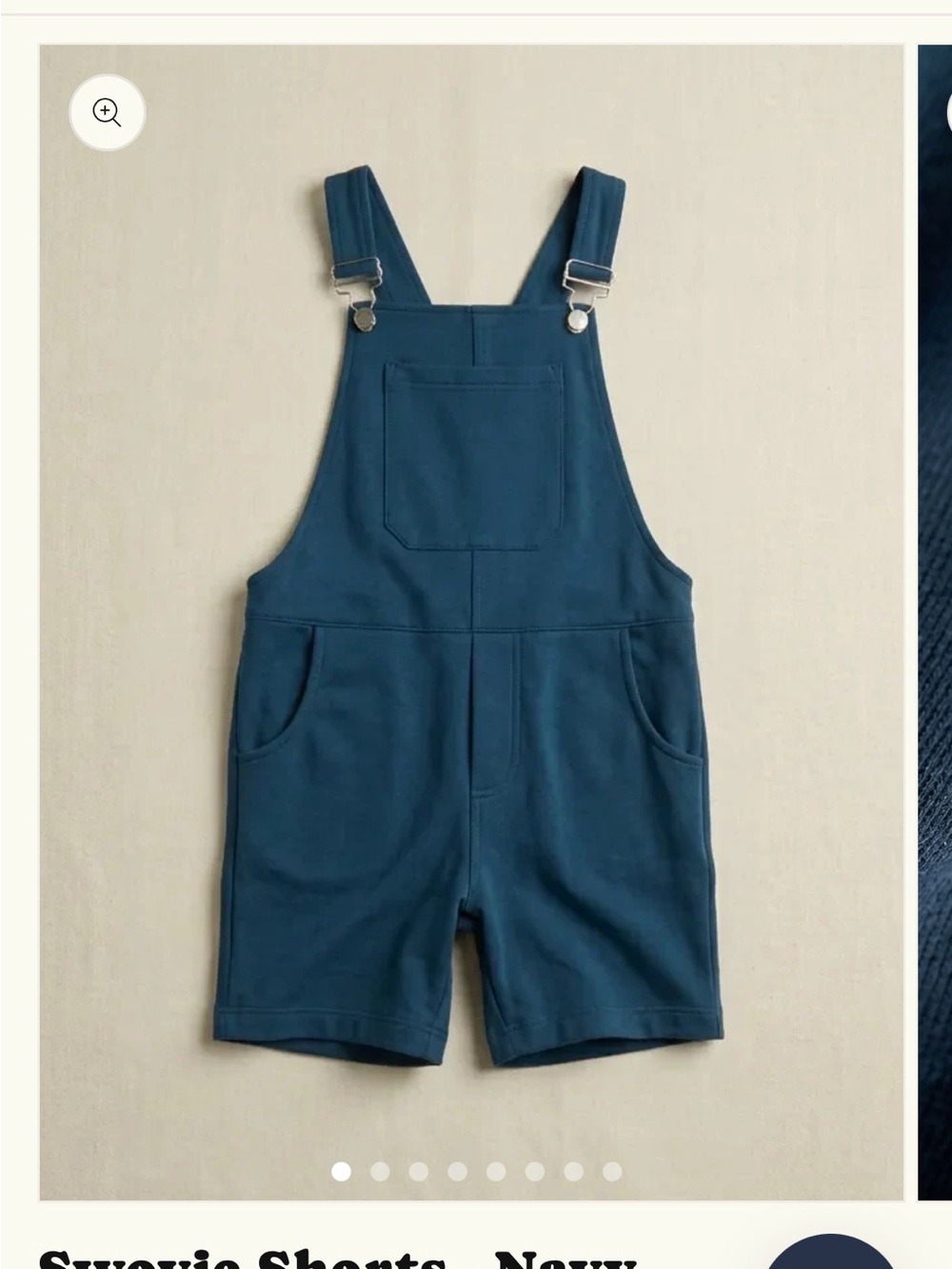 Navy Women’s Short Overalls Romper